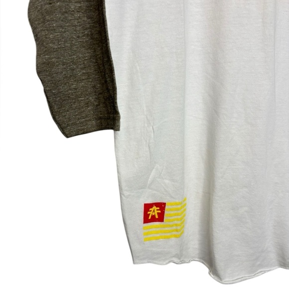 NWT Men’s American Fighter Eastern 3/4 Sleeve Raglan in White Size Medium - Picture 5 of 11